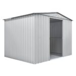 KOVINSKA VRTNA HIŠKA GLOBEL TOWER 108 SREBRNA Š296 X G238 X V203 CM - slika 3